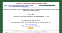 Desktop Screenshot of forexsale.strategictradingsystems.com